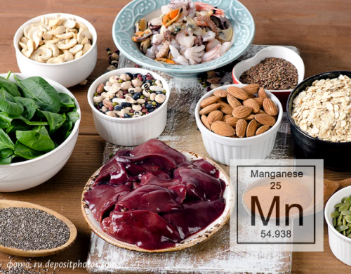 Марганец – антиоксидантный минерал. В каких продуктах он встречается